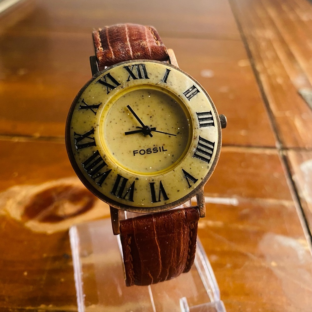 1995 STONE FOSSIL WATCH BW-6705